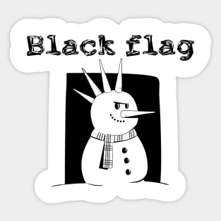 Black flag Sticker